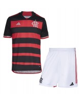 Flamengo Hjemmedraktsett Barn 2024-25 Korte ermer (+ bukser)